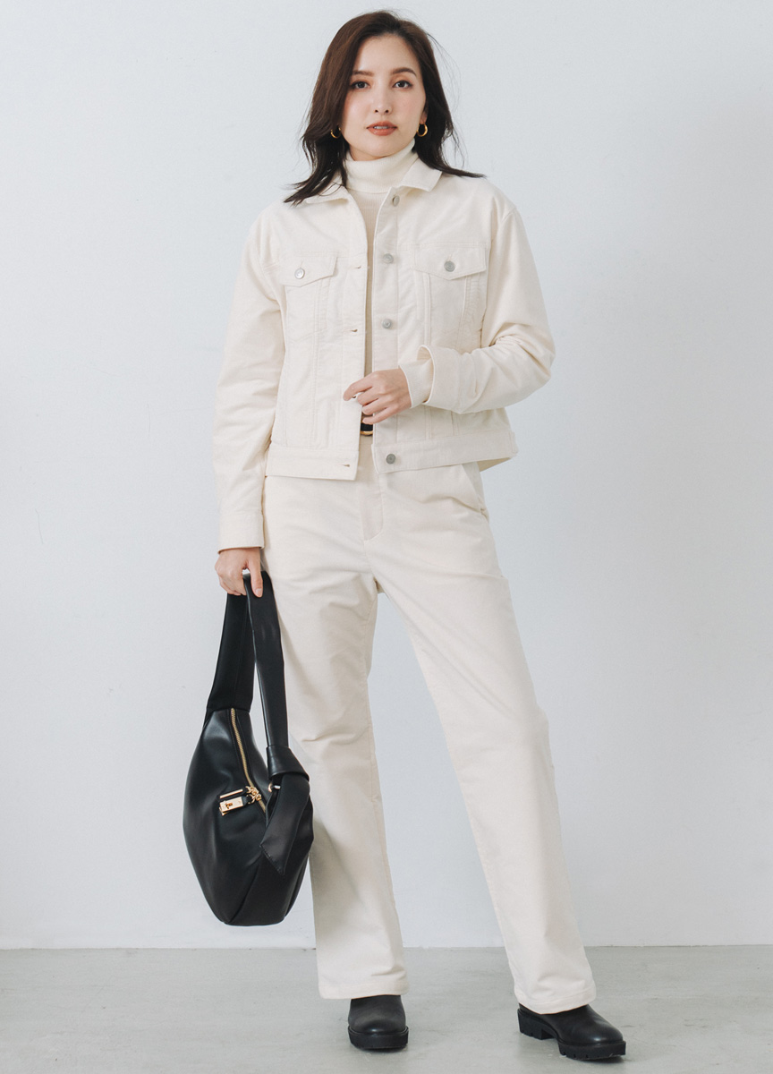 復古燈芯絨寬褲